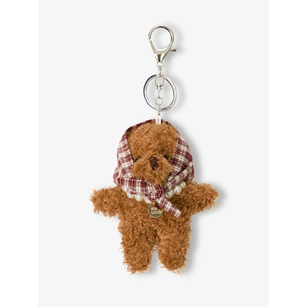 NONLOCAL Checked Hair Kerchief Bear keyring - Brown Brown_FREE
NONLOCAL Checked Hair Kerchief Bear keyring - Brown Brown_FREE