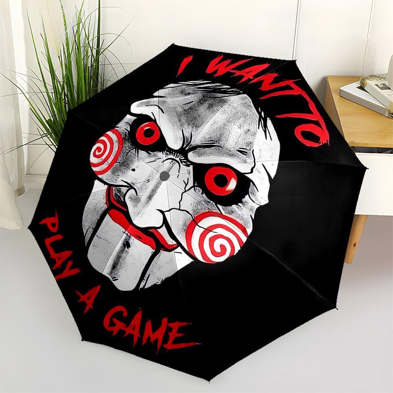 1pc Jigsaw Horror Mask Umbrella with Plastic Handle,Suitable for All Seasons Home Travel Outdoor UmbrellaM1407
1pc Jigsaw Horror Mask Umbrella with Plastic Handle,Suitable for All Seasons Home Travel Outdoor UmbrellaM1407