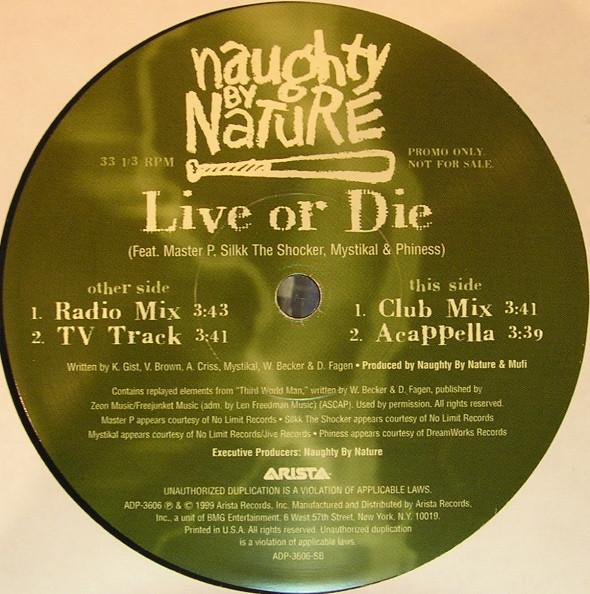 LP Record NAUGHTY BY NATURE - Live Or Die ADP3606 Arista 1999 US Rap & Hip-Hop/R&B Used
LP Record NAUGHTY BY NATURE - Live Or Die ADP3606 Arista 1999 US Rap & Hip-Hop/R&B Used