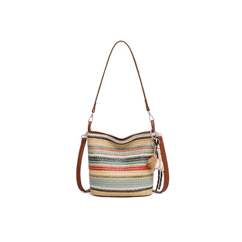 Woven bag New women s bag Summer shoulder messenger bag Underarm bag Fashion casual vacation straw bag
Woven bag New women s bag Summer shoulder messenger bag Underarm bag Fashion casual vacation straw bag