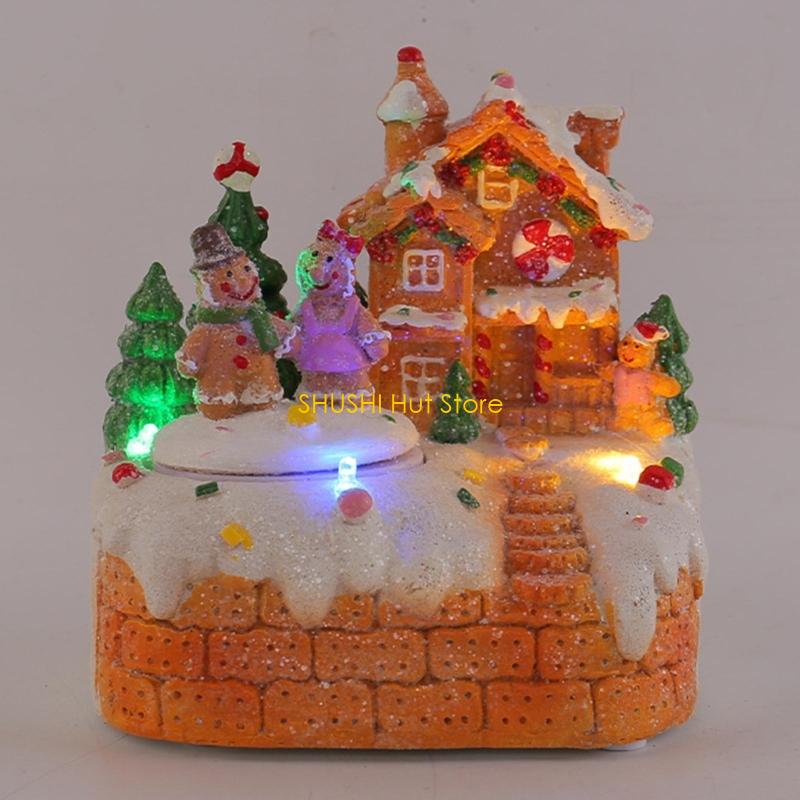 Christmas Festives Rotating Gingerbreads Man Musical Resins Ornament with LED Light for Holiday Homes Tabletop DecorS D57B China Mainland
Christmas Festives Rotating Gingerbreads Man Musical Resins Ornament with LED Light for Holiday Homes Tabletop DecorS D57B China Mainland