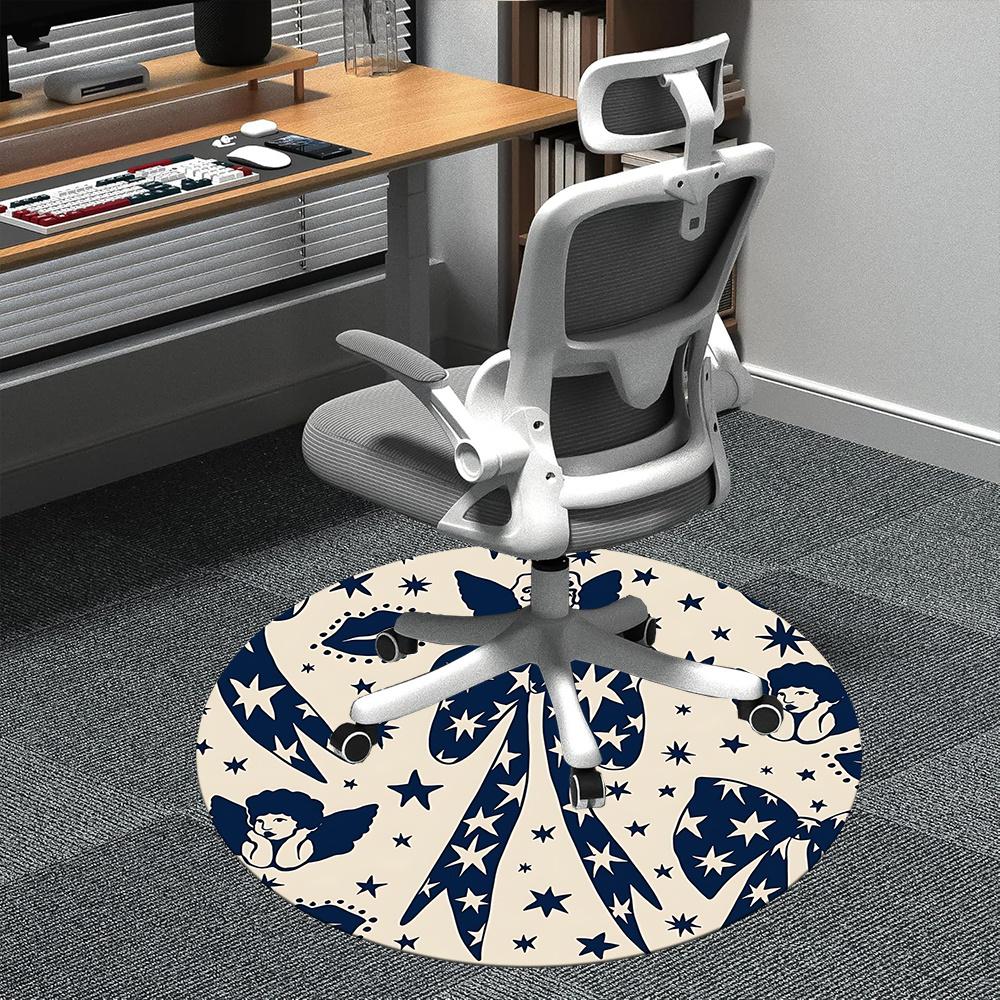 1pc Angel Stars Office Round Area Rug, Indoor Mat Suitable ForOffice, Under Office Chairs Bedroom Living Room Home Decor, Room Deco q062 80cm by 80cm
1pc Angel Stars Office Round Area Rug, Indoor Mat Suitable ForOffice, Under Office Chairs Bedroom Living Room Home Decor, Room Deco q062 80cm by 80cm