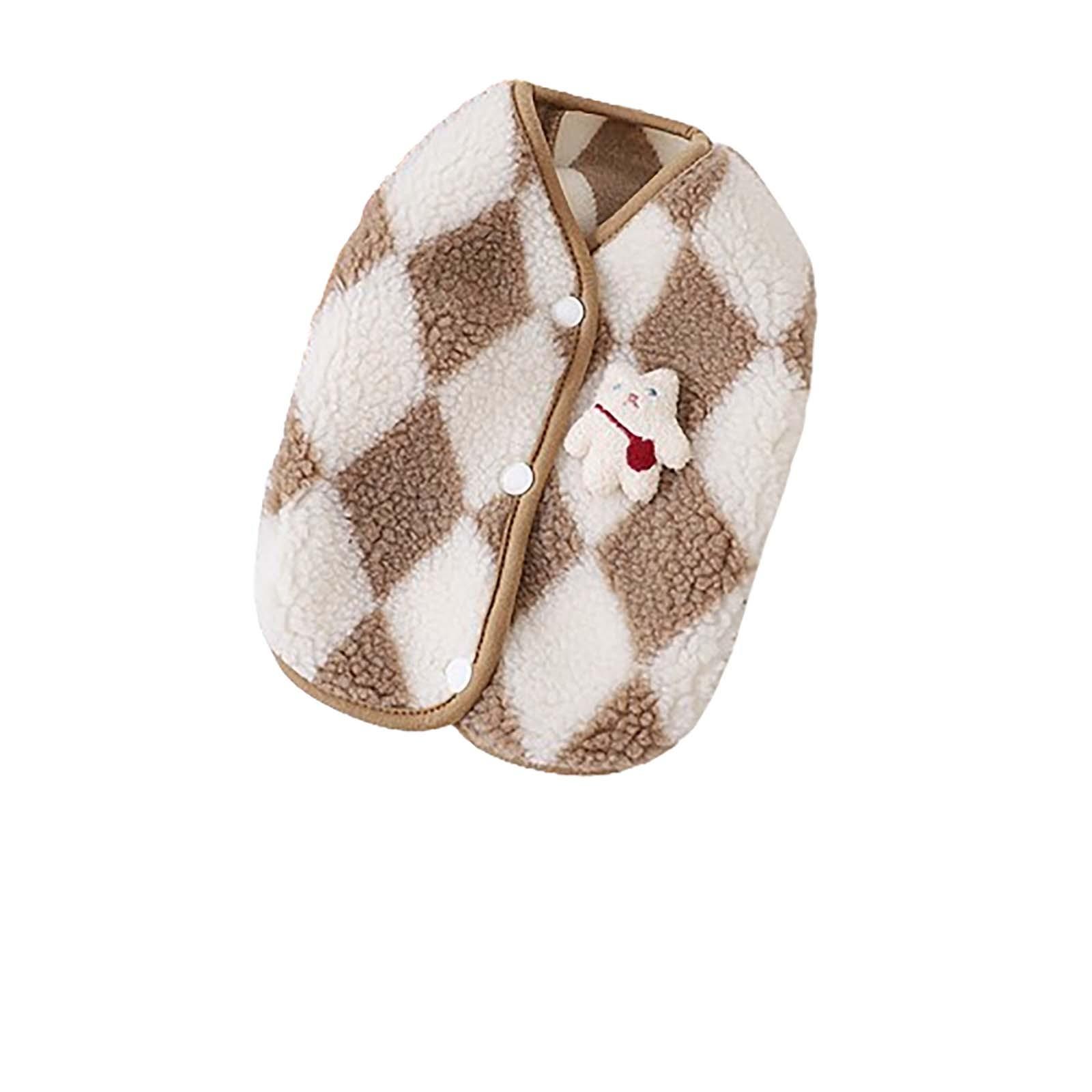 Жилет в ромбовидную клетку Одежда для домашних животных, одежда для маленьких молочных собак, маленьких собак и зимняя теплая одежда для ног XL коричневый
Жилет в ромбовидную клетку Одежда для домашних животных, одежда для маленьких молочных собак, маленьких собак и зимняя теплая одежда для ног XL коричневый