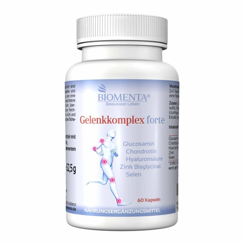 BIOMENTA Glucosamine + Chondroitin Joint Complex + Hyaluronic Acid 60 Capsules
BIOMENTA Glucosamine + Chondroitin Joint Complex + Hyaluronic Acid 60 Capsules