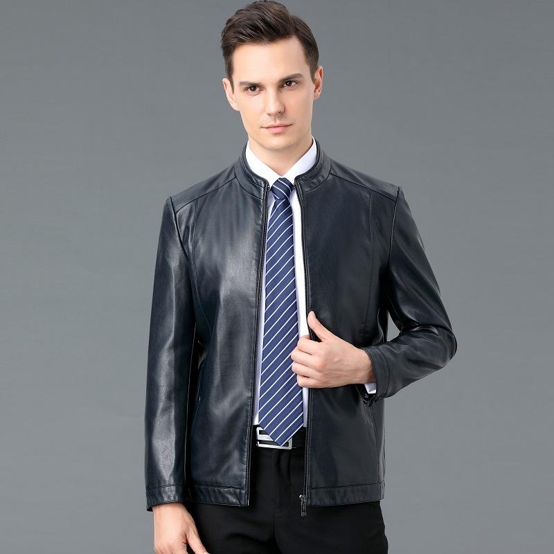 Мужская куртка из натуральной кожи, мужская куртка из овчины с воротником-стойкой, повседневная осенне-зимняя модная кожаная куртка для пап среднего возраста 195
Мужская куртка из натуральной кожи, мужская куртка из овчины с воротником-стойкой, повседневная осенне-зимняя модная кожаная куртка для пап среднего возраста 195