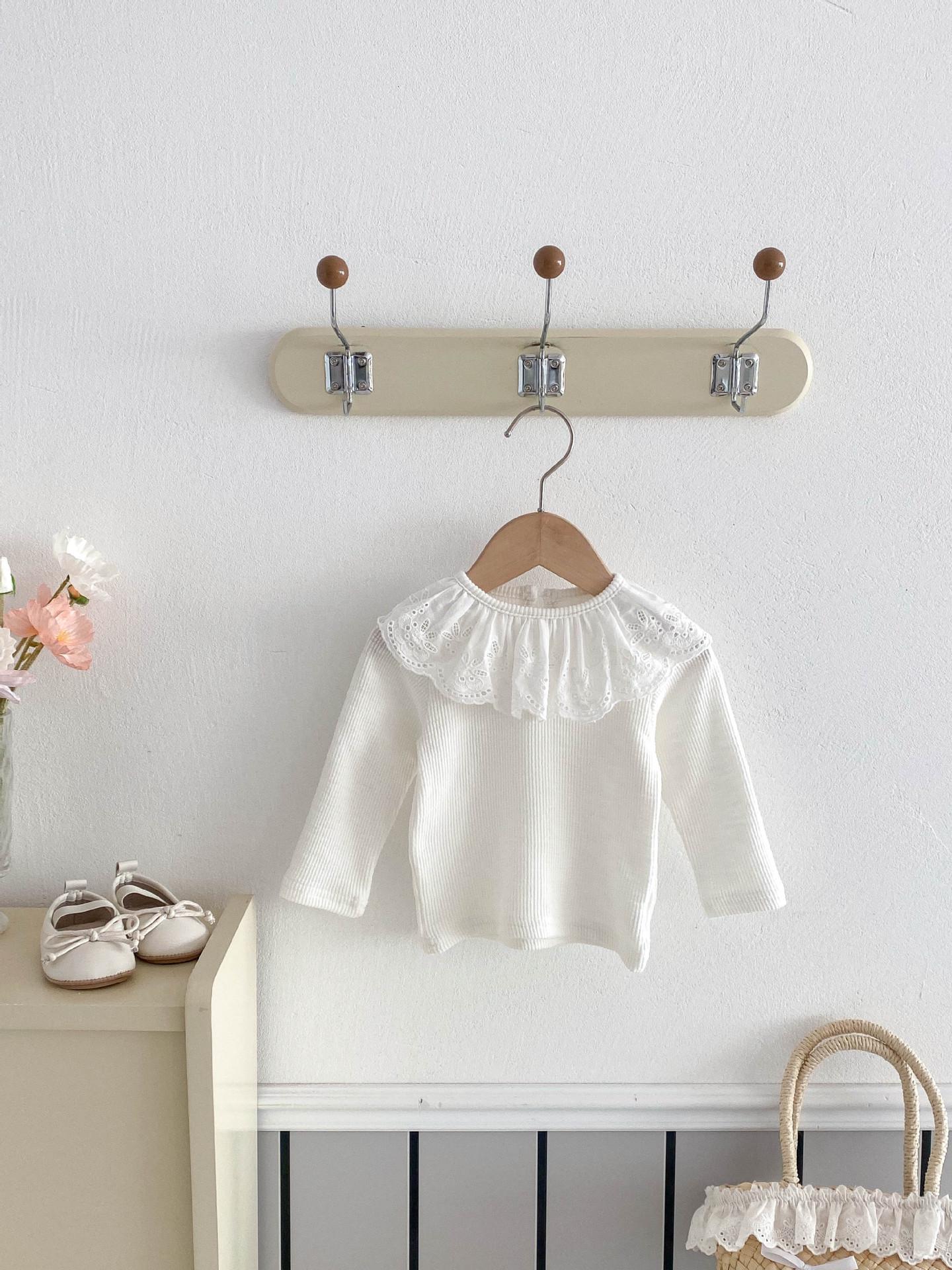 Girls Lace Trim Collar Long Sleeve Top - Stylish Casual Baby T-shirt for Spring & Autumn 66 cm грязно-белый
Girls Lace Trim Collar Long Sleeve Top - Stylish Casual Baby T-shirt for Spring & Autumn 66 cm грязно-белый