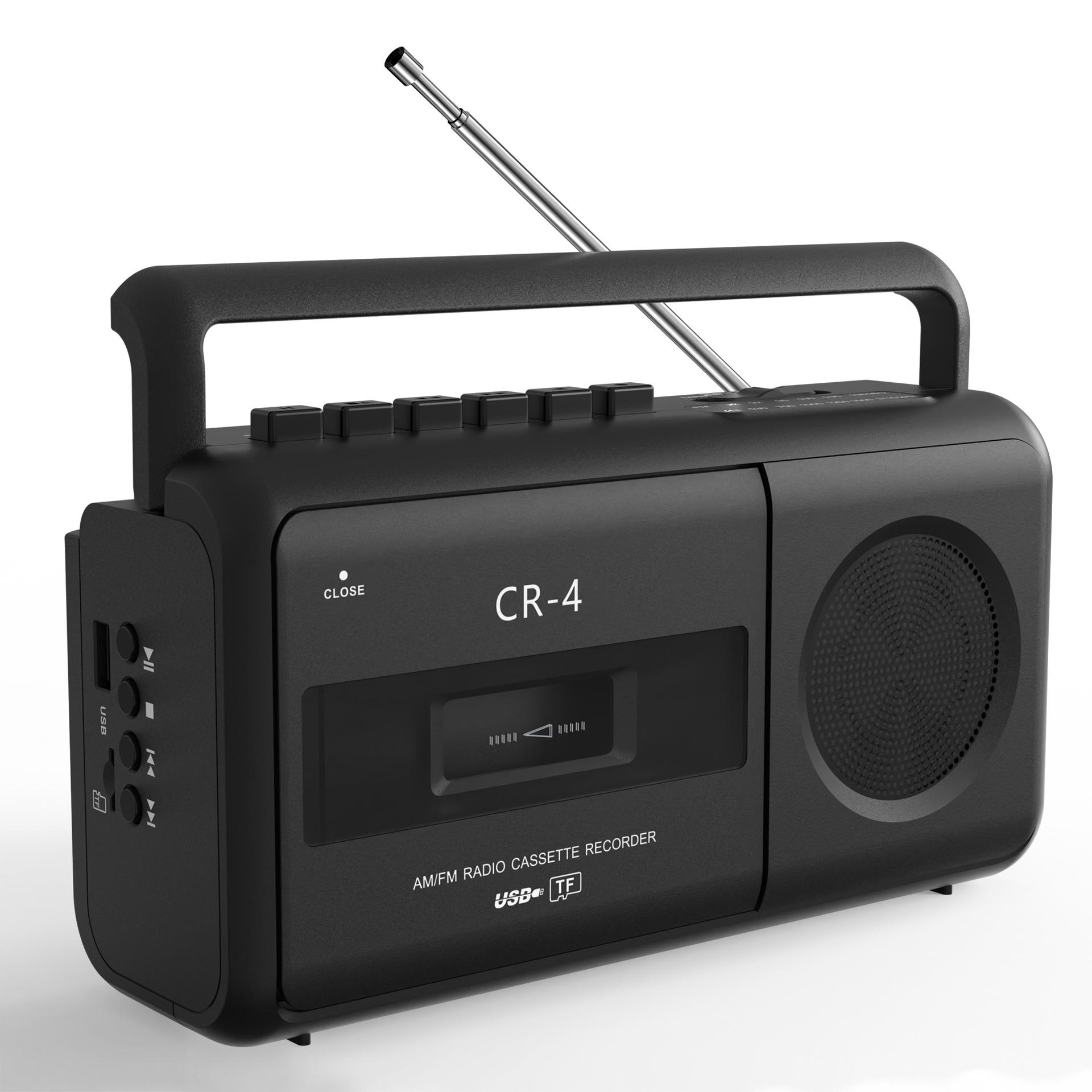 Retro Portable Cassette Player with AM/FM Stereo Recorder US Standard (110V) чорний
Retro Portable Cassette Player with AM/FM Stereo Recorder US Standard (110V) чорний