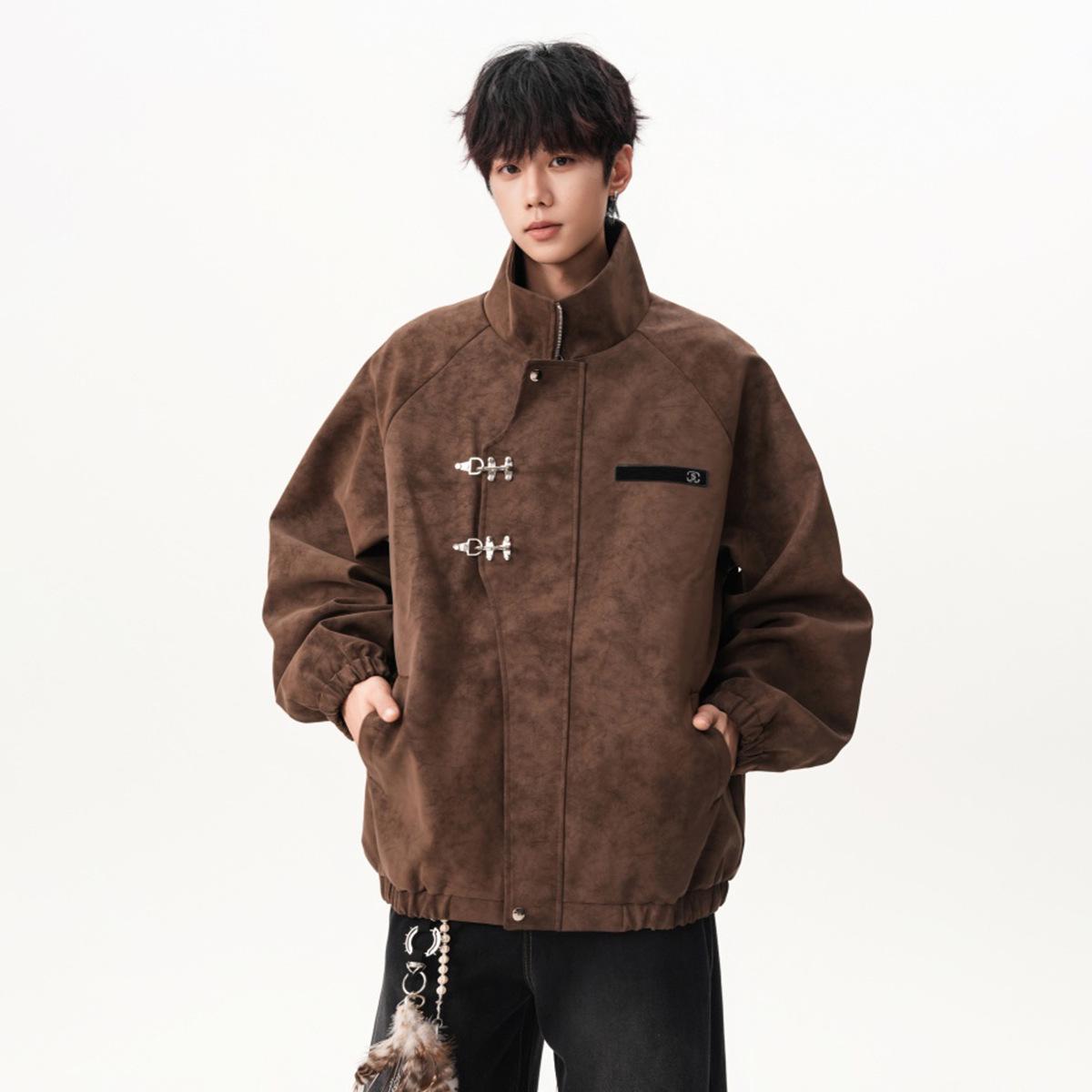 Men s Retro Trendy High Street PU Leather Motorcycle Jacket with Stand Collar for Autumn/Winter M
Men s Retro Trendy High Street PU Leather Motorcycle Jacket with Stand Collar for Autumn/Winter M