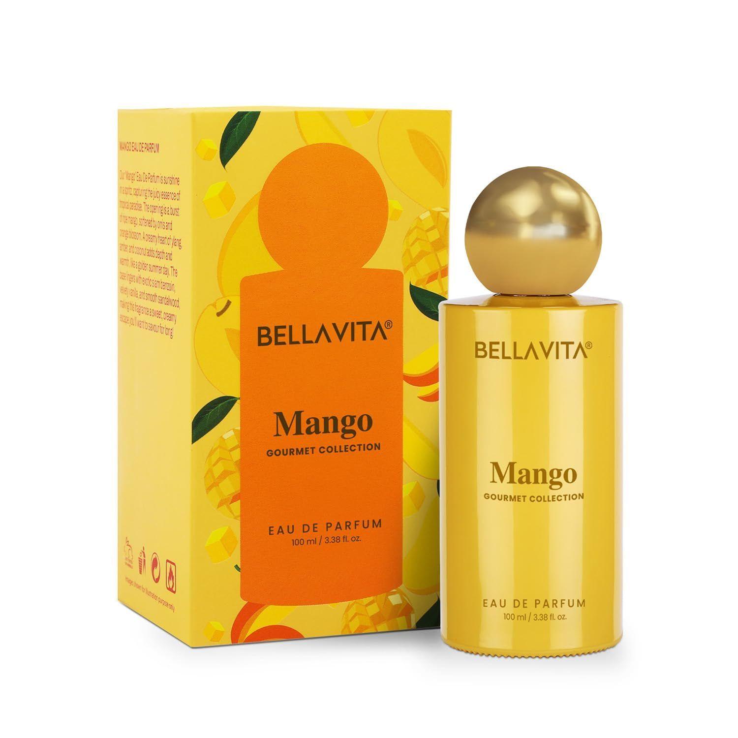 BELLAVITA Gourmet Collection Mango | Long Lasting Perfume for Man and Woman | Floral, Woody, Sweet Premium Unisex Fragrance for Men and Women 100ML
BELLAVITA Gourmet Collection Mango | Long Lasting Perfume for Man and Woman | Floral, Woody, Sweet Premium Unisex Fragrance for Men and Women 100ML