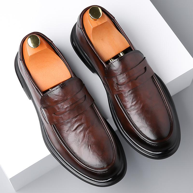 Leather Doudou shoes men s 2025 spring new breathable one-pedal men s loafers soft-soled versatile casual leather shoes 44
Leather Doudou shoes men s 2025 spring new breathable one-pedal men s loafers soft-soled versatile casual leather shoes 44