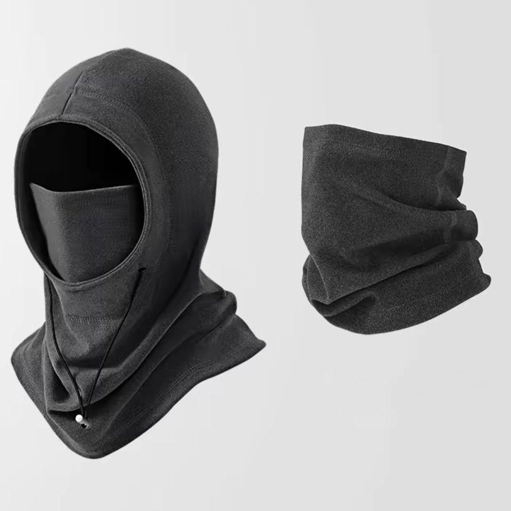 Drawstring Fleece Balaclava Hat Keep Warm Man Pullover Cap Casual Masks Hood Beanies Female темно-сірий колір
Drawstring Fleece Balaclava Hat Keep Warm Man Pullover Cap Casual Masks Hood Beanies Female темно-сірий колір