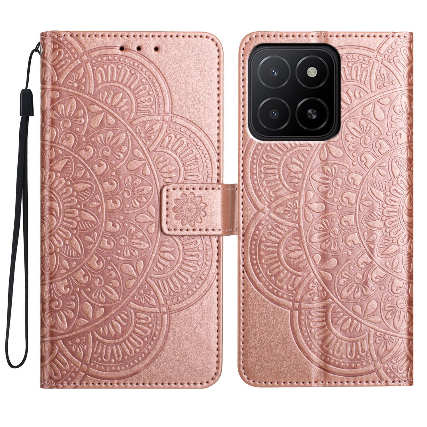 For Honor X5b Plus/X5b Leather Case with Card Slots Mandala Pattern Phone Cover Stand Rose Gold
For Honor X5b Plus/X5b Leather Case with Card Slots Mandala Pattern Phone Cover Stand Rose Gold