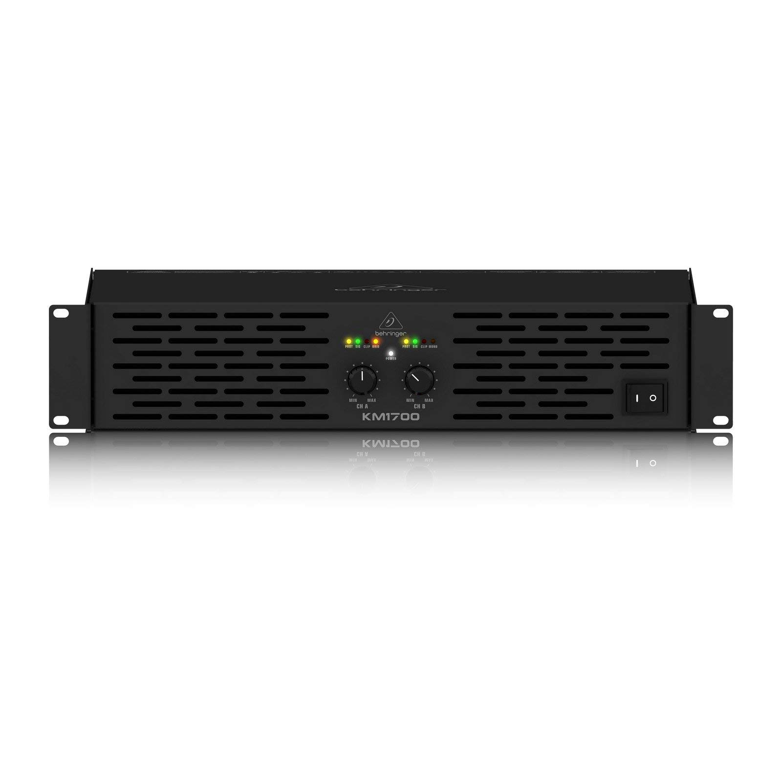 Behringer Power Amplifier Maximum Output 800Wx2 Speakon ConnectorBinding Post Built-in Toroidal Transformer KM1700
Behringer Power Amplifier Maximum Output 800Wx2 Speakon ConnectorBinding Post Built-in Toroidal Transformer KM1700