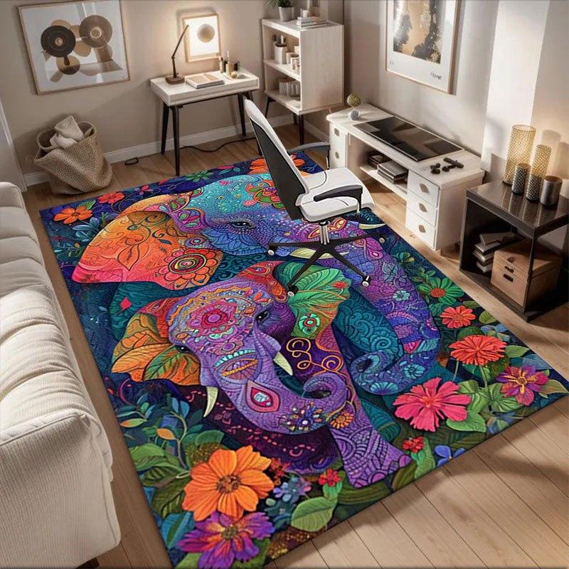 Colorful Elephant Family Art Print - Bohemian Floral DecorOffice Mat Home Decor Office Desk Chair Rugs Chair Carpet for office Chair Mat Gif 60cm by 90cm
Colorful Elephant Family Art Print - Bohemian Floral DecorOffice Mat Home Decor Office Desk Chair Rugs Chair Carpet for office Chair Mat Gif 60cm by 90cm