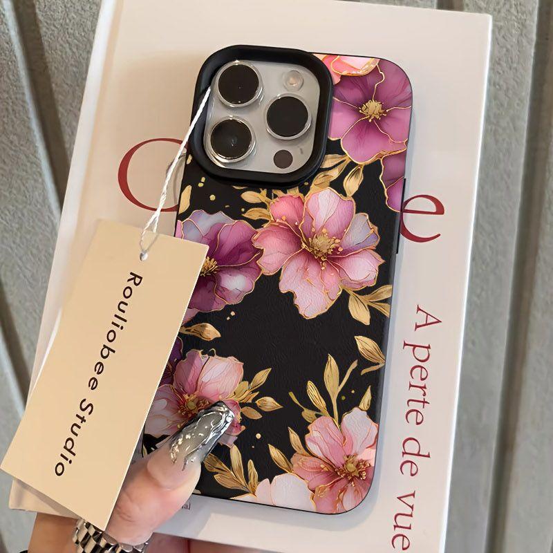 Pink Gold Floral Watercolor Pattern Design Protective Cover for iPhone 17 16 15 14 13 12 11 16E Series Pro Max Plus iphone 17 Pro
Pink Gold Floral Watercolor Pattern Design Protective Cover for iPhone 17 16 15 14 13 12 11 16E Series Pro Max Plus iphone 17 Pro
