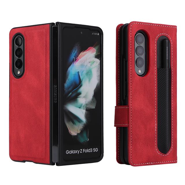 Отдельный кожаный чехол-бумажник с полным покрытием для Samsung Galaxy Z Fold 3 5g Fold3, чехол для мобильного телефона с слотом для карты for Samsung Z Fold 3 красный
Отдельный кожаный чехол-бумажник с полным покрытием для Samsung Galaxy Z Fold 3 5g Fold3, чехол для мобильного телефона с слотом для карты for Samsung Z Fold 3 красный
