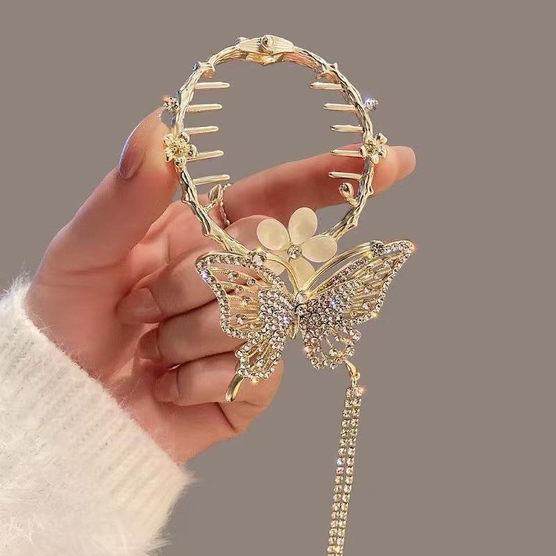 1 Pcs Fashion Gold Flower Studded Hollow Butterfly Hairgirps For Women Girls Party Hair Accessories
1 Pcs Fashion Gold Flower Studded Hollow Butterfly Hairgirps For Women Girls Party Hair Accessories