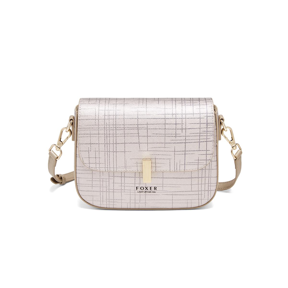 FOXER Female Shoulder Bag Split Leather Crossbody Bag Fashion Luxury Design Saddle Bag Commute Daily Use Gift for Lover
FOXER Female Shoulder Bag Split Leather Crossbody Bag Fashion Luxury Design Saddle Bag Commute Daily Use Gift for Lover