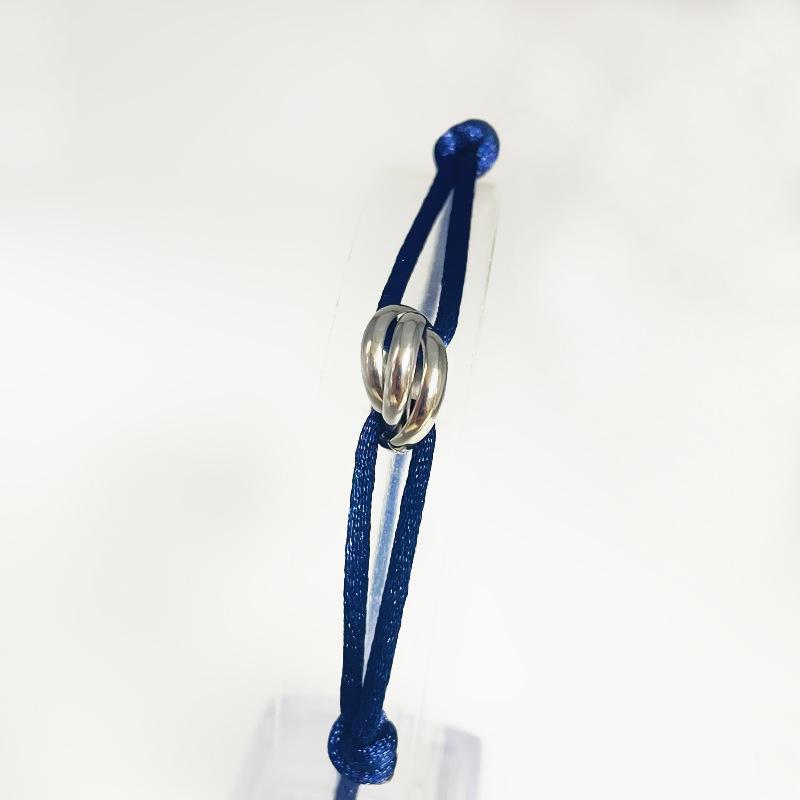 Handmade Three-Color Adjustable Stainless Steel Bracelet with Woven Design
Handmade Three-Color Adjustable Stainless Steel Bracelet with Woven Design