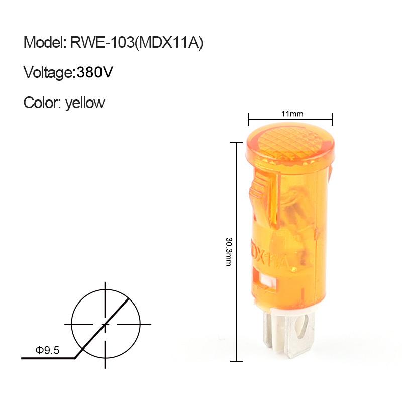 10pcs/Lot MDX-11A Guiding Signal Lamp Panel Mounting Neon Indicator Red Green Yellow Lights 12V 24V 220V 380V
10pcs/Lot MDX-11A Guiding Signal Lamp Panel Mounting Neon Indicator Red Green Yellow Lights 12V 24V 220V 380V