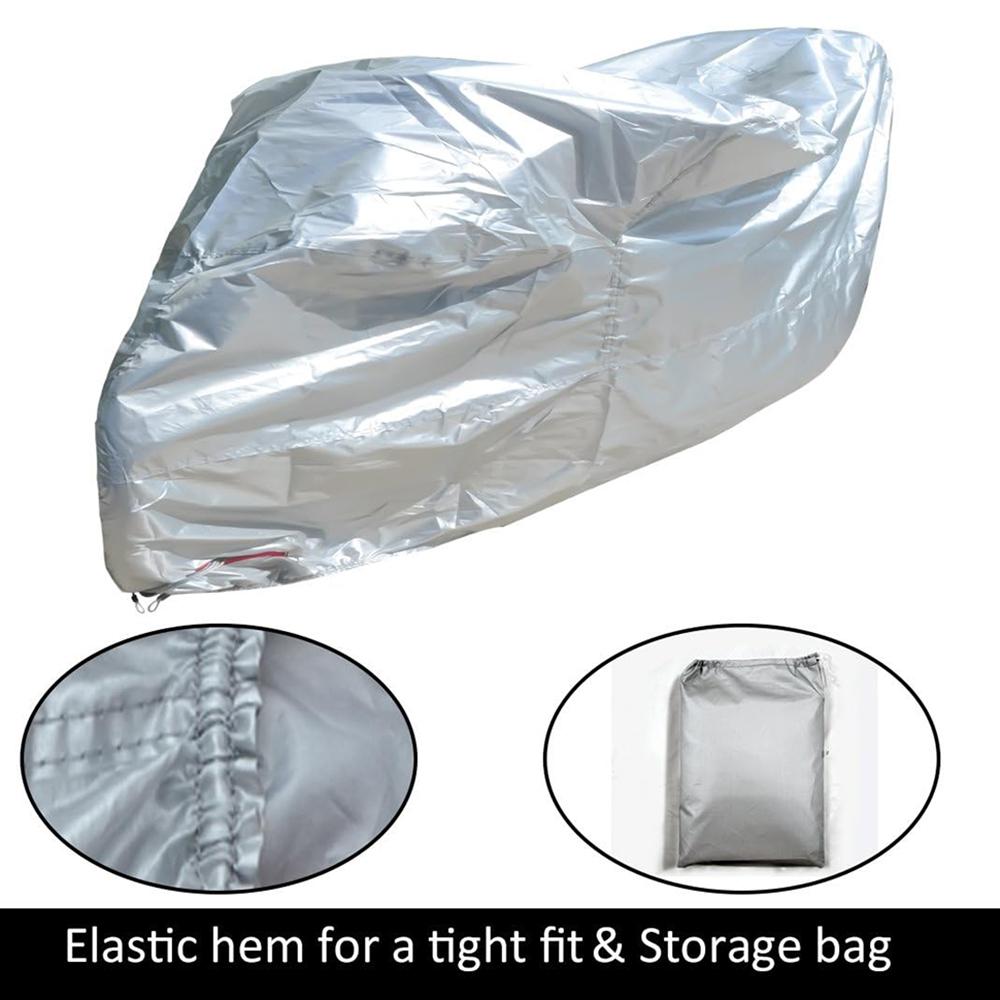 Waterproof Motorcycle Cover UV Protection Silver Coated 210D Oxford Fabric Dust Cover,Size L/220 x 95 x 110cm Type A
Waterproof Motorcycle Cover UV Protection Silver Coated 210D Oxford Fabric Dust Cover,Size L/220 x 95 x 110cm Type A