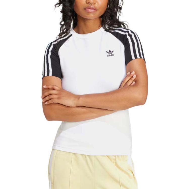 Adidas Originals Striped Round Neck Slim Fit Short Sleeve T-Shirt Women Tops White JD0834 XS
Adidas Originals Striped Round Neck Slim Fit Short Sleeve T-Shirt Women Tops White JD0834 XS