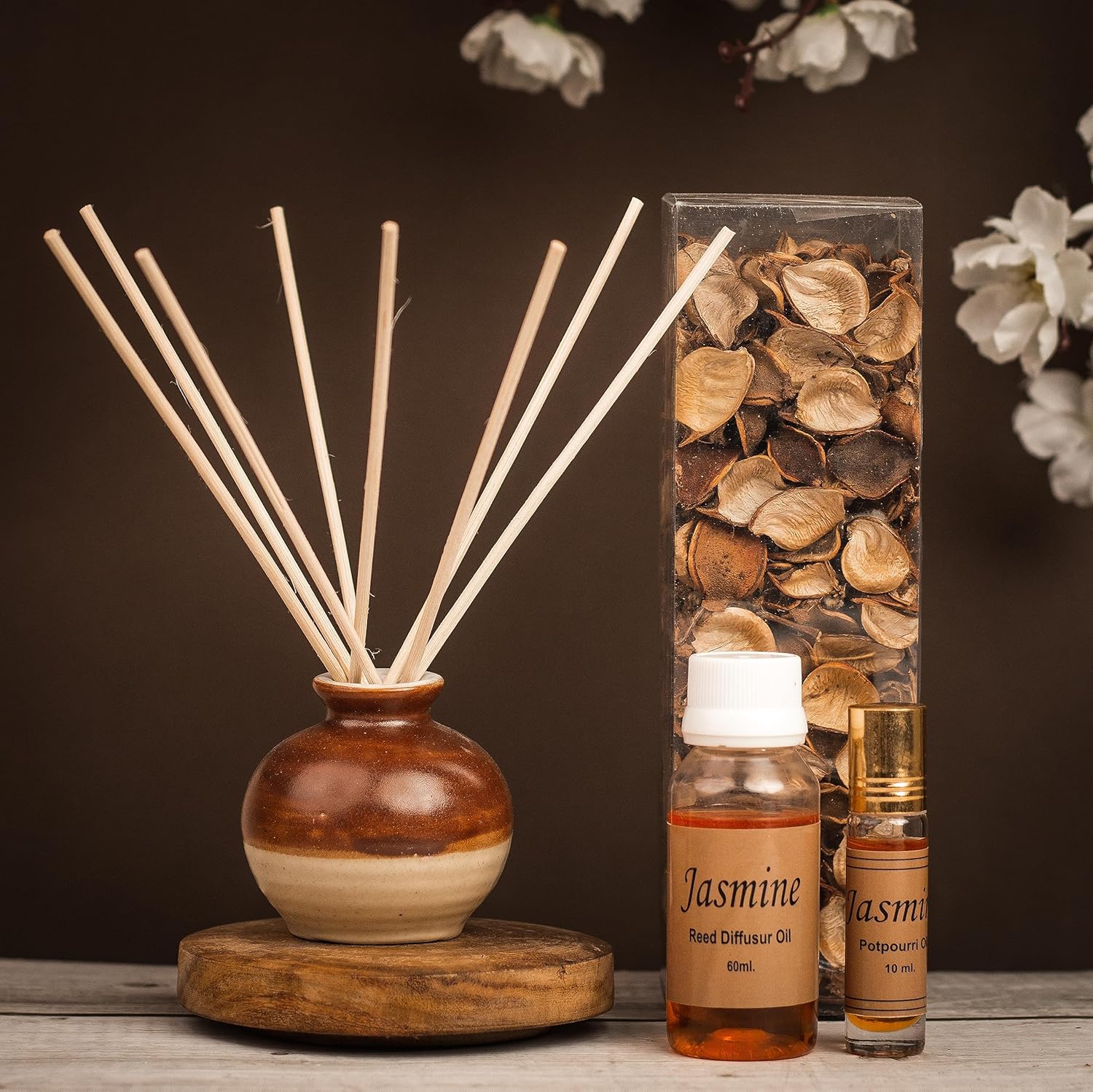 Jasmine Reed Diffuser | Potpourri Oil With Stick Best For Gifting Your Loved
Jasmine Reed Diffuser | Potpourri Oil With Stick Best For Gifting Your Loved