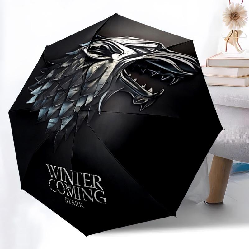 1pc Winter is Coming Automatic Opening/Closing Folding Umbrella with 8 Ribs, Portable Sunshade Umbrella Birthday and Holidays gifts yy250105150
1pc Winter is Coming Automatic Opening/Closing Folding Umbrella with 8 Ribs, Portable Sunshade Umbrella Birthday and Holidays gifts yy250105150