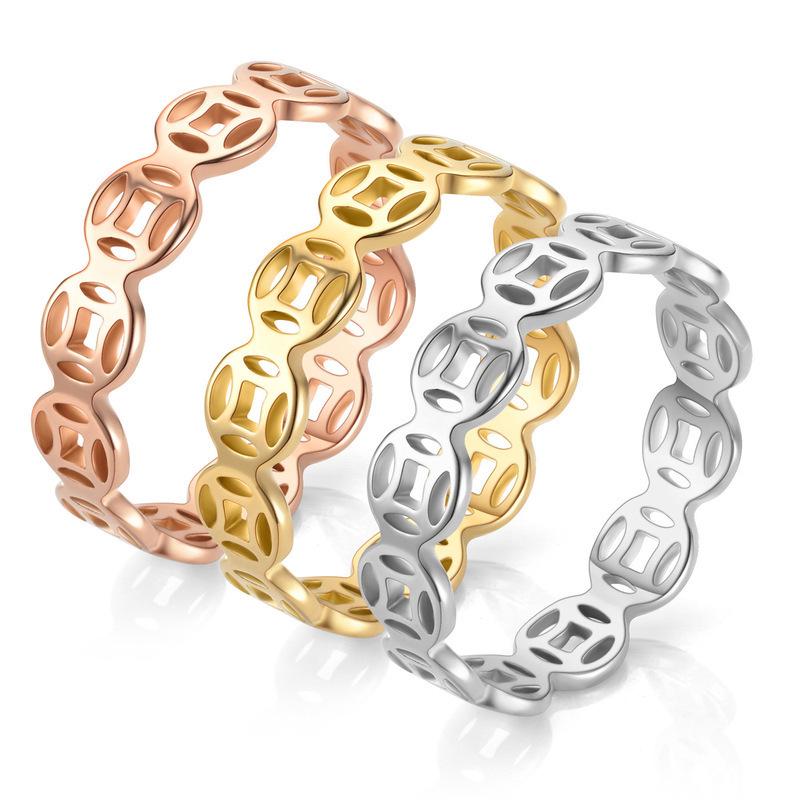 Stainless Steel Gold Coin Women s Ring - Non-Fading Titanium Plain Band, Wealth-Attracting & Lucky Size 5
Stainless Steel Gold Coin Women s Ring - Non-Fading Titanium Plain Band, Wealth-Attracting & Lucky Size 5