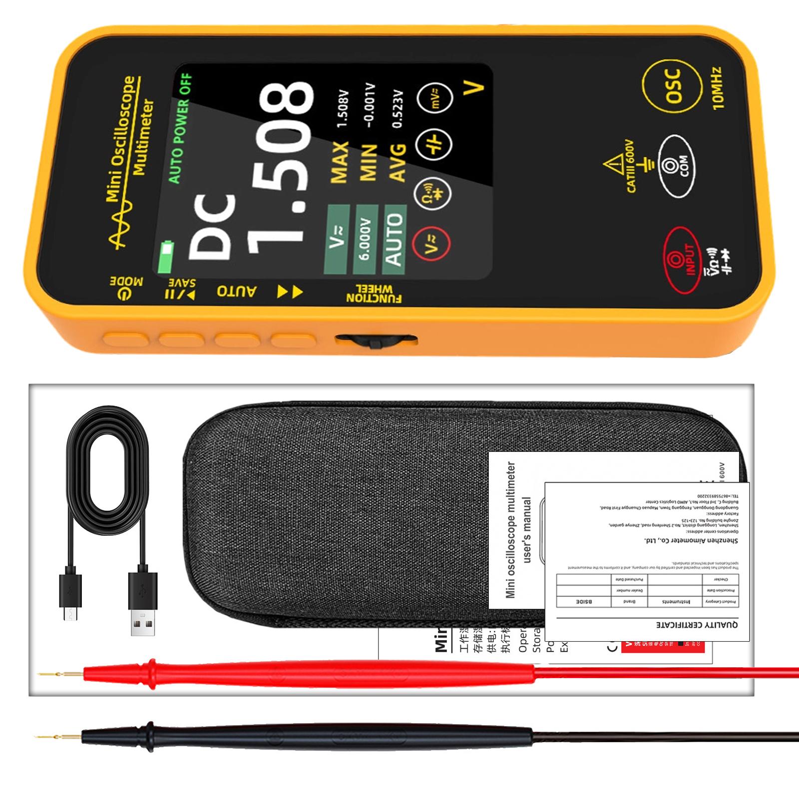 Mini Digital Storage Oscilloscope 48MSa/s Sampling Rate With Capacitance Voltage Resistance Measurement For Electrical Repair 1
Mini Digital Storage Oscilloscope 48MSa/s Sampling Rate With Capacitance Voltage Resistance Measurement For Electrical Repair 1