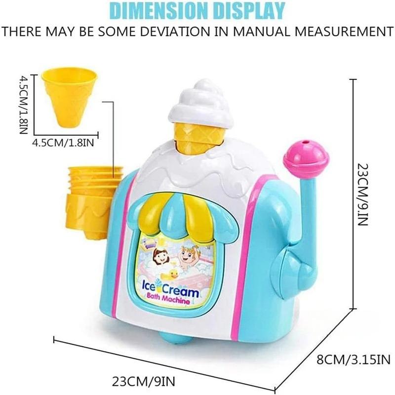 New Ice Cream Foam Machine Car Bath Toys Toddler Ice Cream Maker Bubble Foam Play Machine Powerful Suction Delicate supplies
New Ice Cream Foam Machine Car Bath Toys Toddler Ice Cream Maker Bubble Foam Play Machine Powerful Suction Delicate supplies