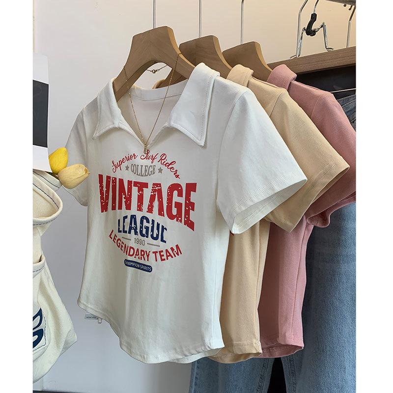 2025 Women s Slim Fit V-Neck Polo Shirt - Summer Short Sleeve Waist-Cinching Top S (up to 80 jin)
2025 Women s Slim Fit V-Neck Polo Shirt - Summer Short Sleeve Waist-Cinching Top S (up to 80 jin)