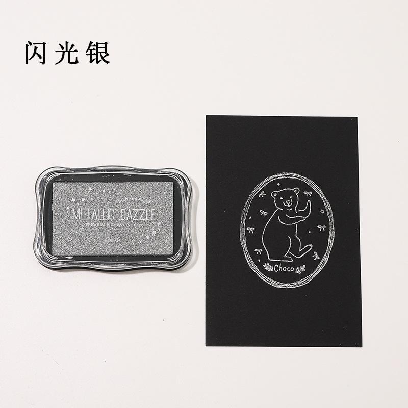 Metallic Large Ink Pad Stamp Companion for Scrapbooking DIY Rubber Stamps Doodling Art
Metallic Large Ink Pad Stamp Companion for Scrapbooking DIY Rubber Stamps Doodling Art