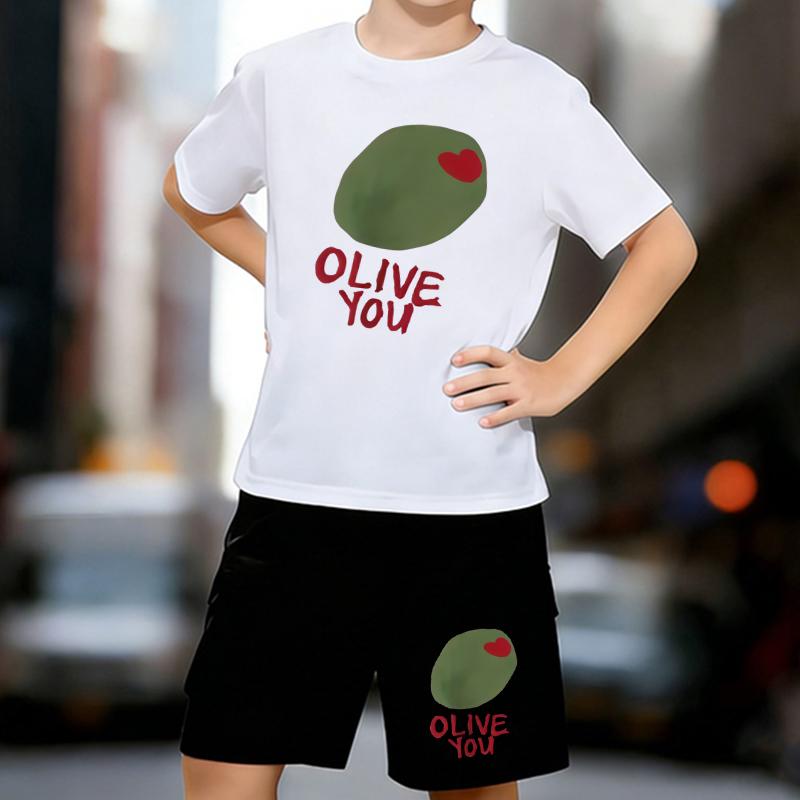 Boys 2 Piece I Love You Letter Printed Outfit, Short Sleeve T-Shirt and Shorts Set for Kids Age 5-14,White,Black Sporty Casual Summer Clothes 13-14 Years білий
Boys 2 Piece I Love You Letter Printed Outfit, Short Sleeve T-Shirt and Shorts Set for Kids Age 5-14,White,Black Sporty Casual Summer Clothes 13-14 Years білий