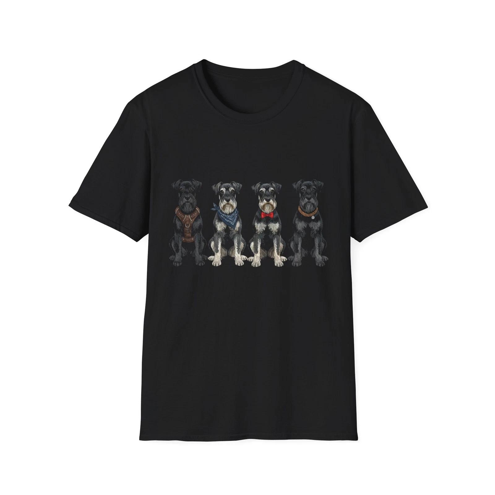 Dog Four Schnauzers Vintage Illustrated Black Tee Graphic T-Shirt M
Dog Four Schnauzers Vintage Illustrated Black Tee Graphic T-Shirt M