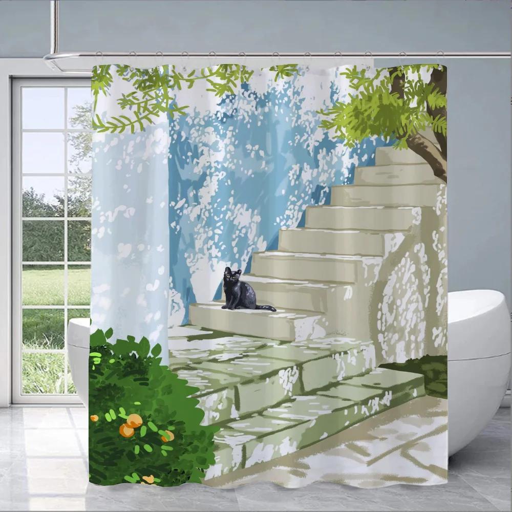 Black Cat Cover Curtain Cloth Curtains For Bathroom Shower Curtins Bath Waterproof Fabric Full 200X180 Funny Products Household W60H190(CM)-1 Pcs
Black Cat Cover Curtain Cloth Curtains For Bathroom Shower Curtins Bath Waterproof Fabric Full 200X180 Funny Products Household W60H190(CM)-1 Pcs