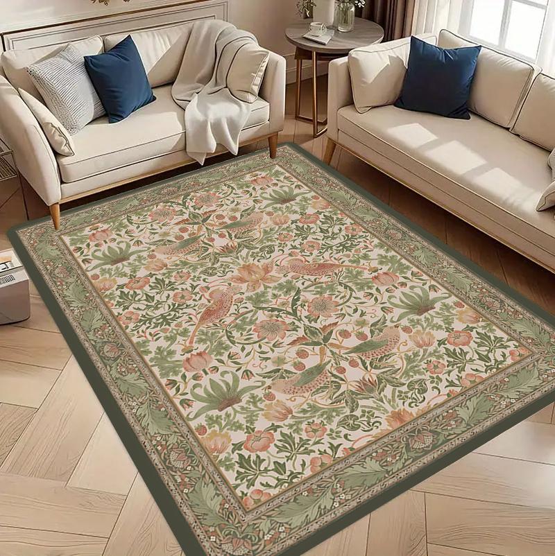 Vintage Botanical Pattern Area Rug Artistic Floral Floor Carpet for Living Room Bedroom Bohemian Themed Non-Slip Home Decor 40x60cm
Vintage Botanical Pattern Area Rug Artistic Floral Floor Carpet for Living Room Bedroom Bohemian Themed Non-Slip Home Decor 40x60cm