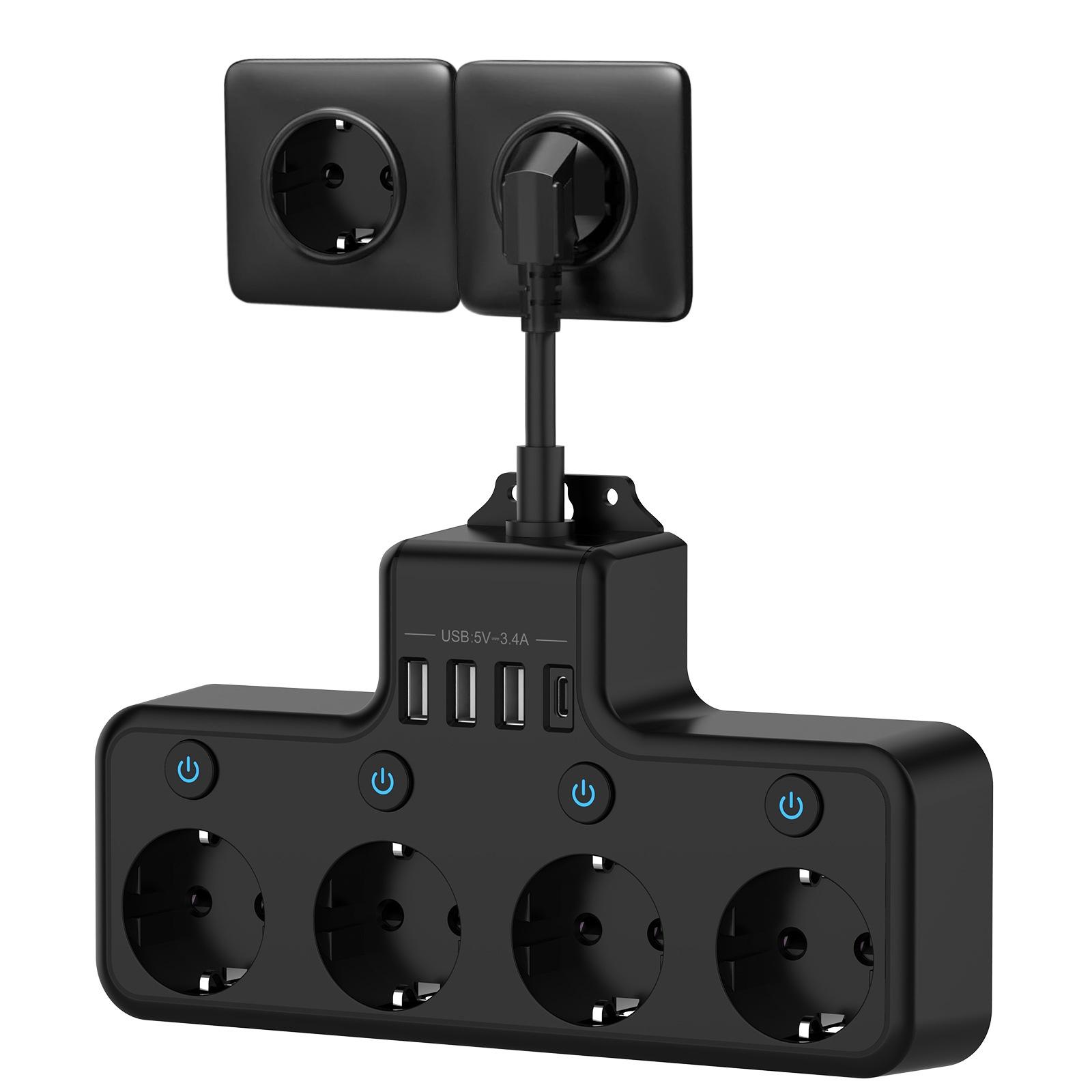 Багатофункціональний німецький стандартний подовжувач живлення з USB-портами 4 розетки Розетка-подовжувач ЄС Настільна зарядна станція Ідеальна для дому 16A 4000W білий
Багатофункціональний німецький стандартний подовжувач живлення з USB-портами 4 розетки Розетка-подовжувач ЄС Настільна зарядна станція Ідеальна для дому 16A 4000W білий