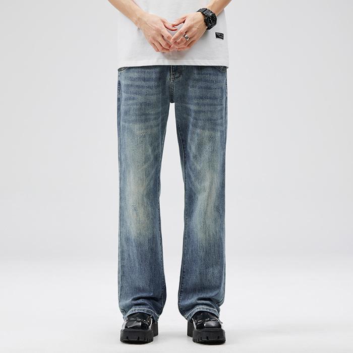 Мужские джинсы клеш в стиле ретро с высокой посадкой, американские свободные повседневные брюки 40
Мужские джинсы клеш в стиле ретро с высокой посадкой, американские свободные повседневные брюки 40