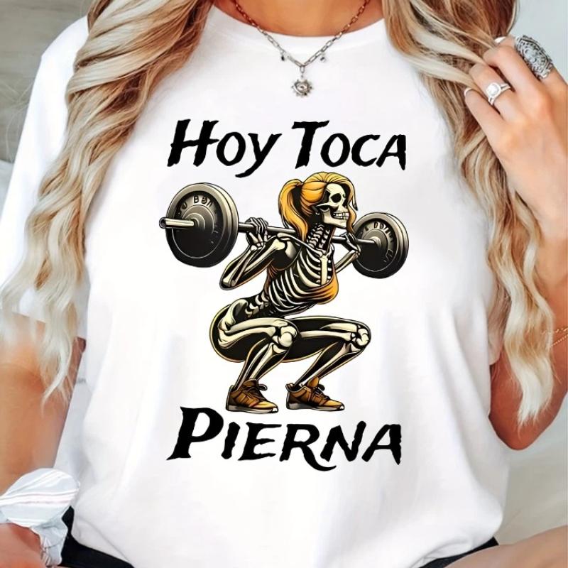 Women Clothing Hoy Toca Pierna Weightlifting Plus Size T-Shirt Casual Oversize O-Neck Comfortable Short Sleeve Plus Size Clothes 4XL
Women Clothing Hoy Toca Pierna Weightlifting Plus Size T-Shirt Casual Oversize O-Neck Comfortable Short Sleeve Plus Size Clothes 4XL
