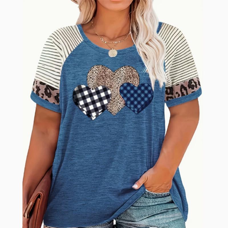 Plus Size Women s Spring/Summer Printed Round Neck Loose T-Shirt 1XL чорний
Plus Size Women s Spring/Summer Printed Round Neck Loose T-Shirt 1XL чорний