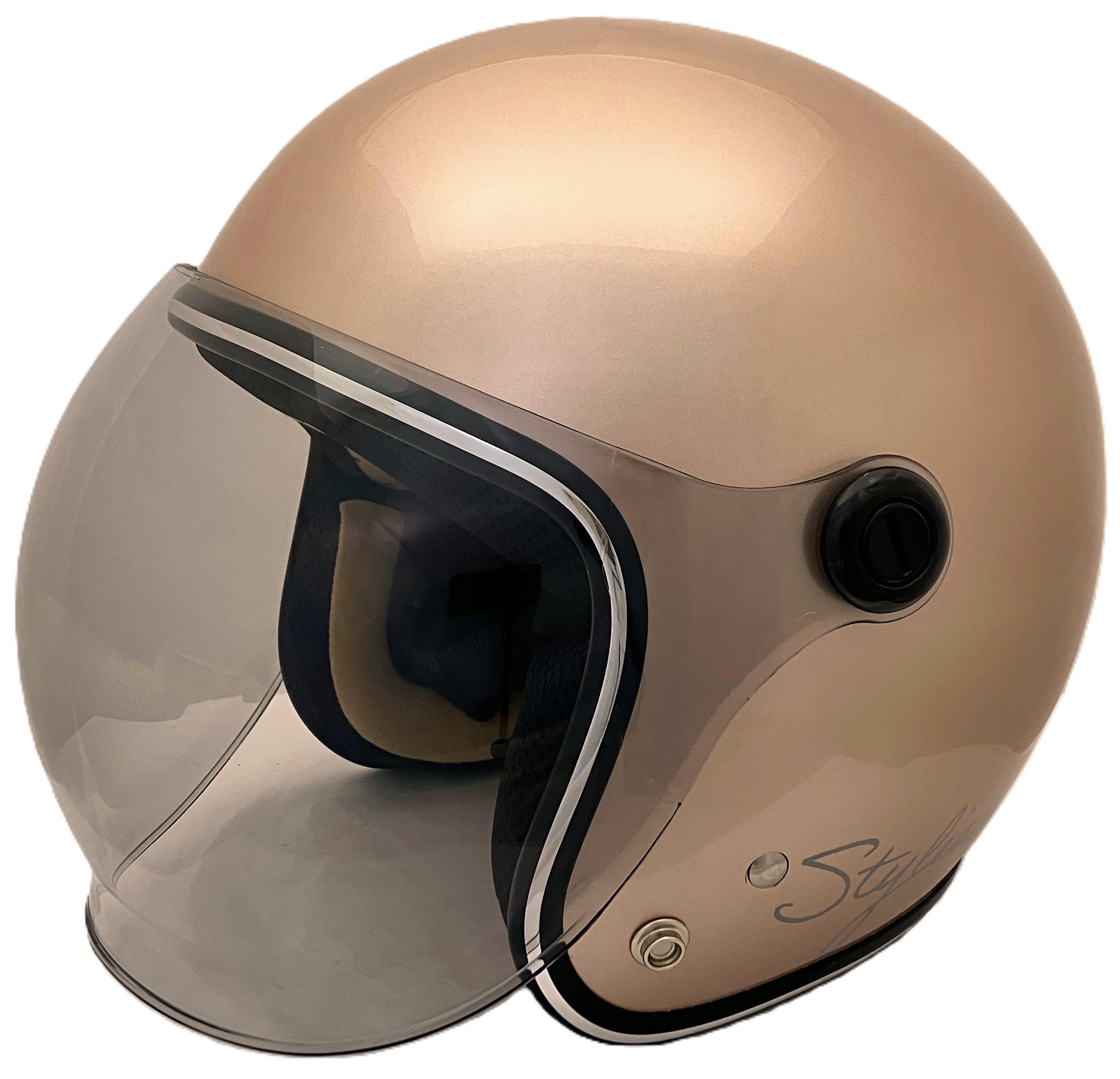 SUNUP STYLISH Motorcycle Size SL-002 Jet-Type Helmet, Women s (56-57cm) (BROWN SUGAR)
SUNUP STYLISH Motorcycle Size SL-002 Jet-Type Helmet, Women s (56-57cm) (BROWN SUGAR)