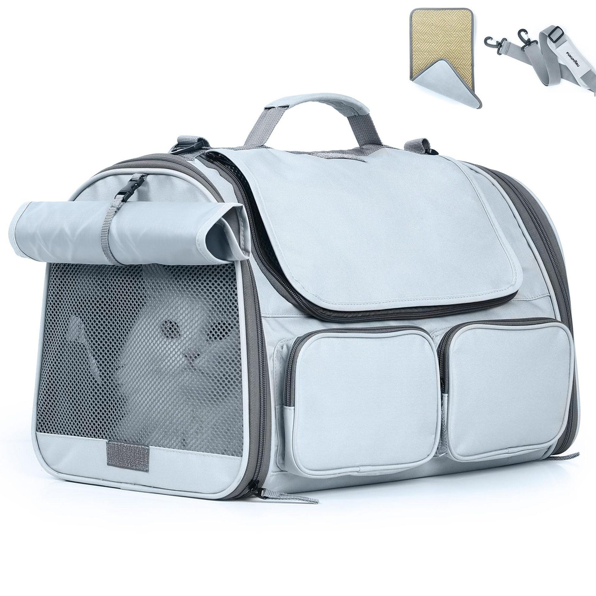 Cat air carrier small dog bag portable breathable large-capacity pet bag for travel cross-body design foldable stress-resistant 44x27x28cm
Cat air carrier small dog bag portable breathable large-capacity pet bag for travel cross-body design foldable stress-resistant 44x27x28cm