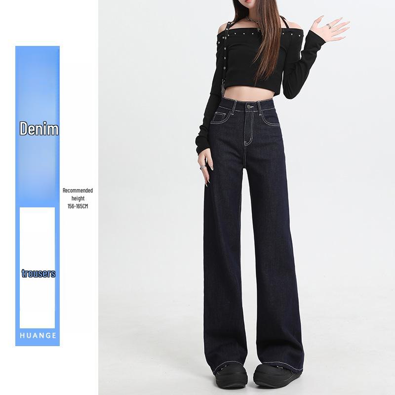 Women s Dark Blue High-Waist Wide-Leg Jeans, Summer 2025 Collection - Loose Fit, Meat-Covering, Mopping Style. Extra Large
Women s Dark Blue High-Waist Wide-Leg Jeans, Summer 2025 Collection - Loose Fit, Meat-Covering, Mopping Style. Extra Large
