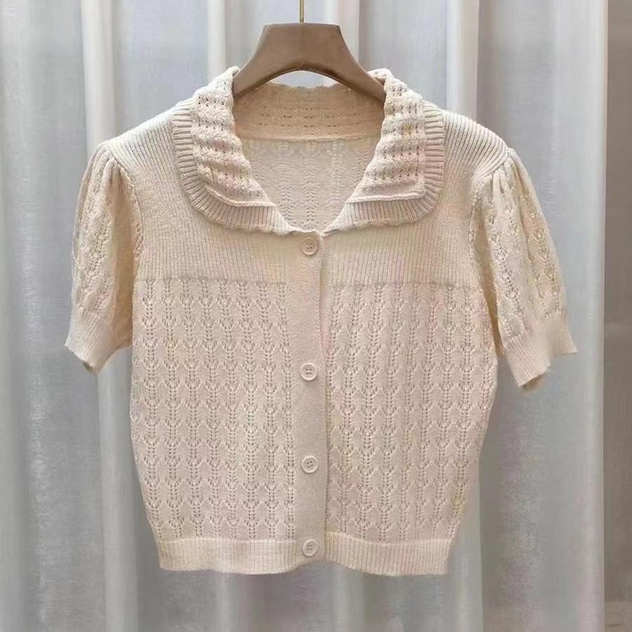 Милый ажурный вязаный свитер женский летний дизайн нежный ветер японский короткий топ повседневный базовый комфорт и стиль облегающие пуловеры футболки One Size абрикосовый
Милый ажурный вязаный свитер женский летний дизайн нежный ветер японский короткий топ повседневный базовый комфорт и стиль облегающие пуловеры футболки One Size абрикосовый