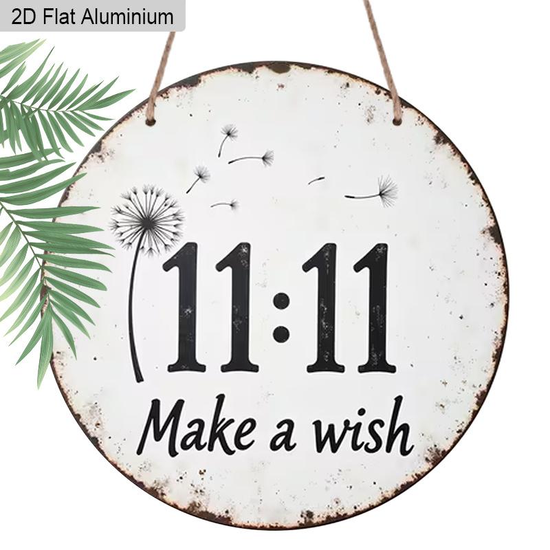 2D Flat Aluminum Rustic Farmhouse 11:11 Angel Number Sign Round Metal Sign, Inspirational Spiritual Art for Manifestation, Pre-Drilled Holes for Easy 1pc
2D Flat Aluminum Rustic Farmhouse 11:11 Angel Number Sign Round Metal Sign, Inspirational Spiritual Art for Manifestation, Pre-Drilled Holes for Easy 1pc