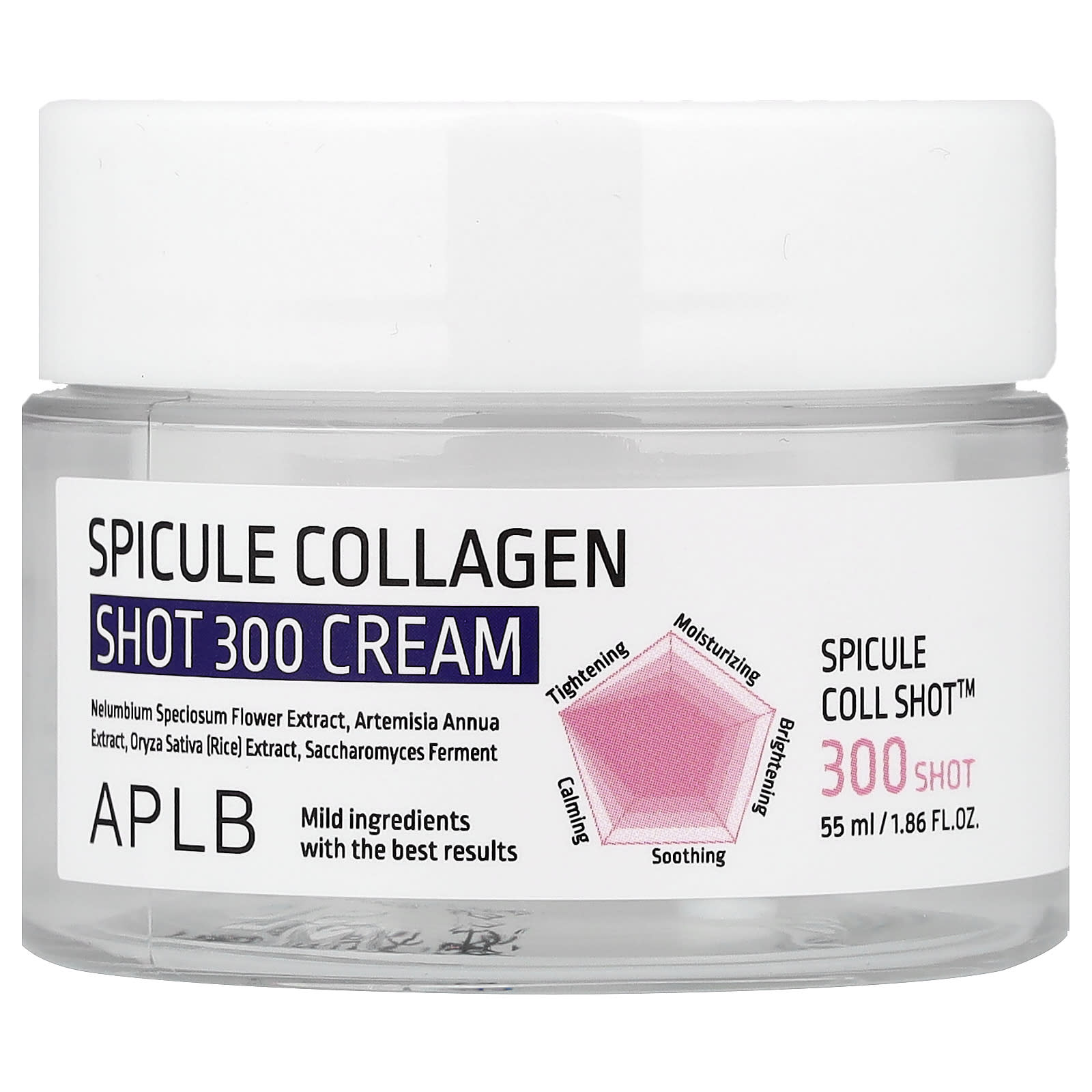 APLB, Spicule Collagen Shot 300 Cream, 55ml (1.86 fl oz)
APLB, Spicule Collagen Shot 300 Cream, 55ml (1.86 fl oz)