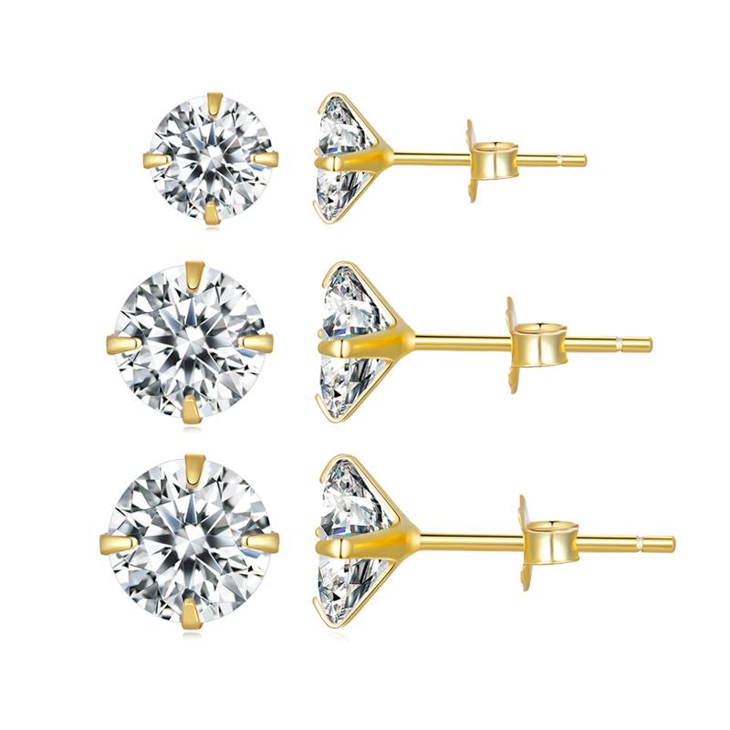 bamoer 3 Pairs Stud Earrings Set 925 Silver Stone CZ Minimalist Dazzling Fashion Earrings 4mm 5mm 6mm Diameter BSE166 золотой
bamoer 3 Pairs Stud Earrings Set 925 Silver Stone CZ Minimalist Dazzling Fashion Earrings 4mm 5mm 6mm Diameter BSE166 золотой