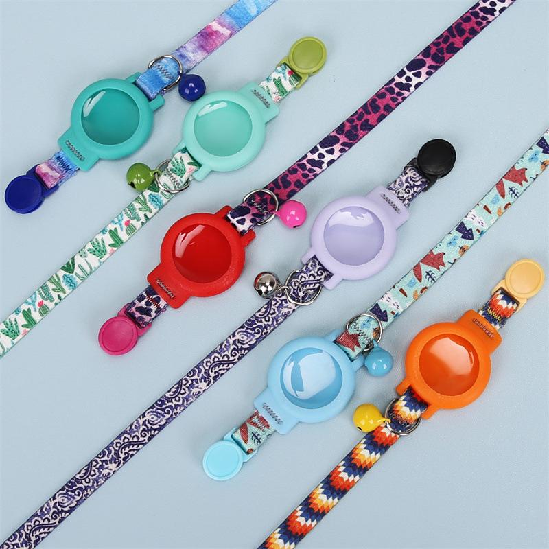 Adjustable Nylon Pet Collar with Silicone Case for AirTag GPS Tracker Cover with Bell Pendant ST Lemon Ocean
Adjustable Nylon Pet Collar with Silicone Case for AirTag GPS Tracker Cover with Bell Pendant ST Lemon Ocean