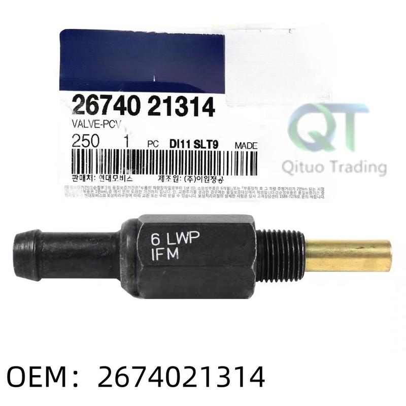 НОВИЙ 2674021314 26740-21314 Клапан PCV Підходить 2001-2012 ДЛЯ Hyundai Elantra 2004-2009 ДЛЯ Kia SPECTRA 2.0L OEM
НОВИЙ 2674021314 26740-21314 Клапан PCV Підходить 2001-2012 ДЛЯ Hyundai Elantra 2004-2009 ДЛЯ Kia SPECTRA 2.0L OEM